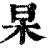 杲(印刷字体·清·康熙字典)
